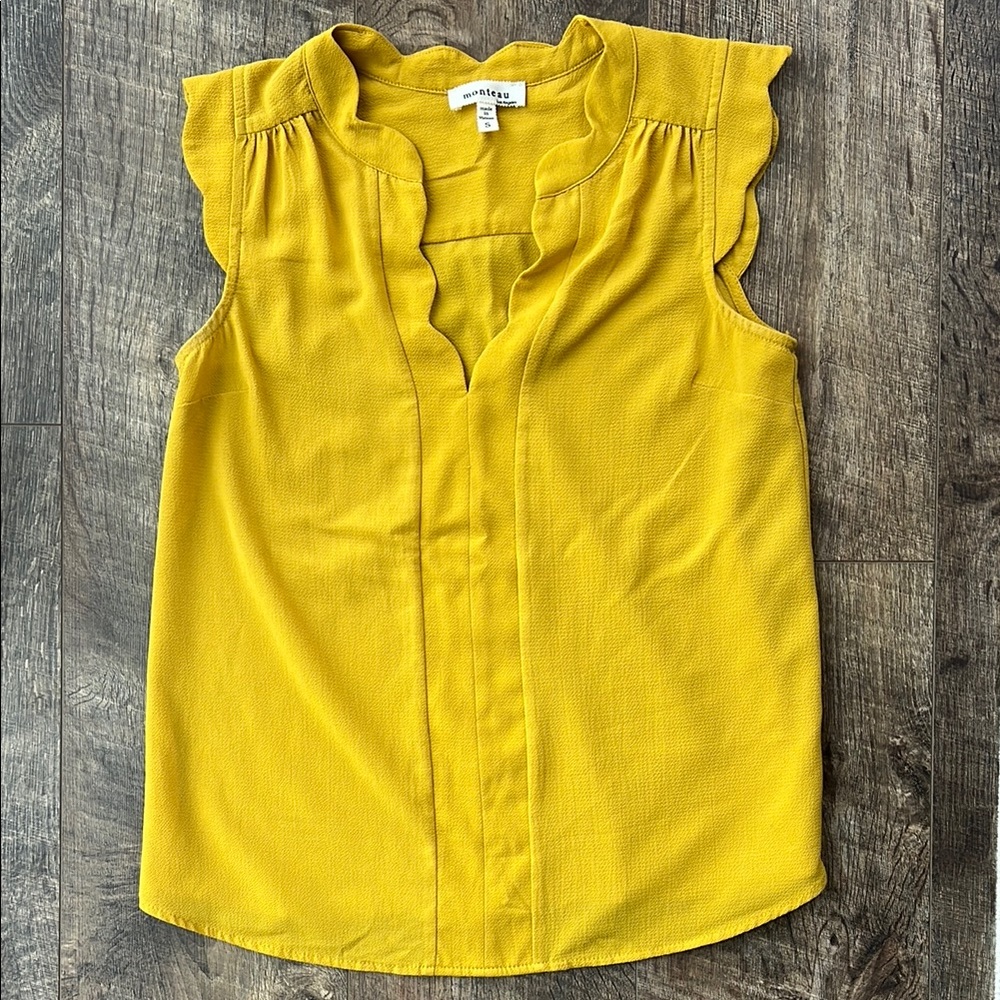 Yellow Sleeveless Top